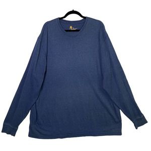 Carhartt Original Fit Blue Long Sleeve T-shirt Top Size XL Extra Large